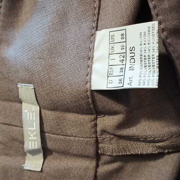 Ekle women's tan slacks 30x30 - Picture 3 of 5